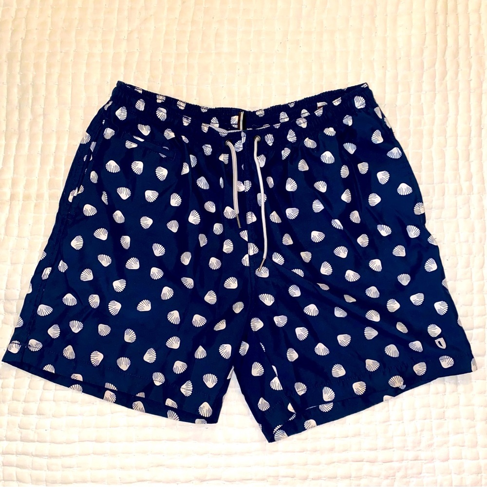 Swim Short with Clam Pattern